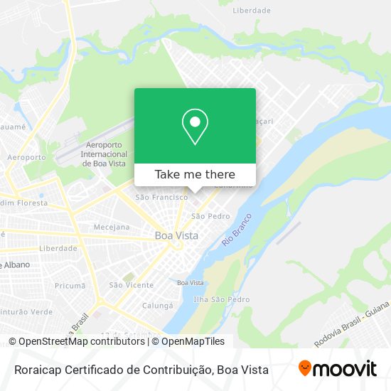 Roraicap Certificado de Contribuição map