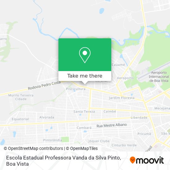 Mapa Escola Estadual Professora Vanda da Silva Pinto