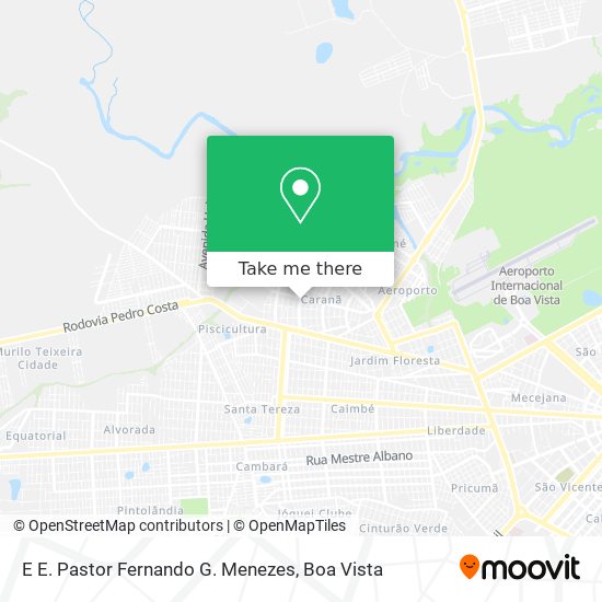 E E. Pastor Fernando G. Menezes map