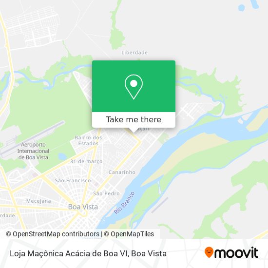 Mapa Loja Maçônica Acácia de Boa VI