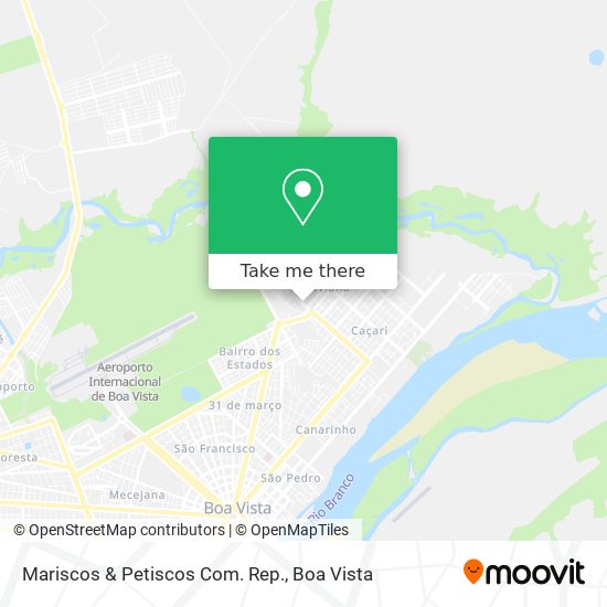 Mariscos & Petiscos Com. Rep. map