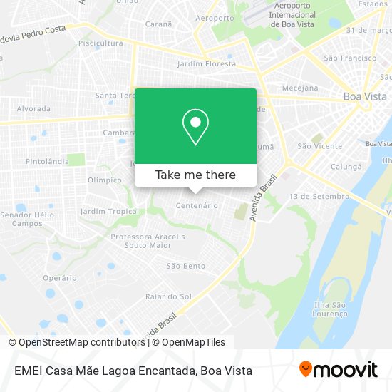 EMEI Casa Mãe Lagoa Encantada map
