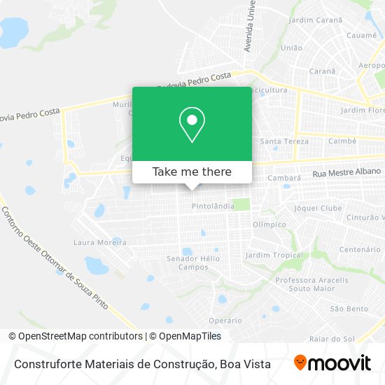 Mapa Construforte Materiais de Construção