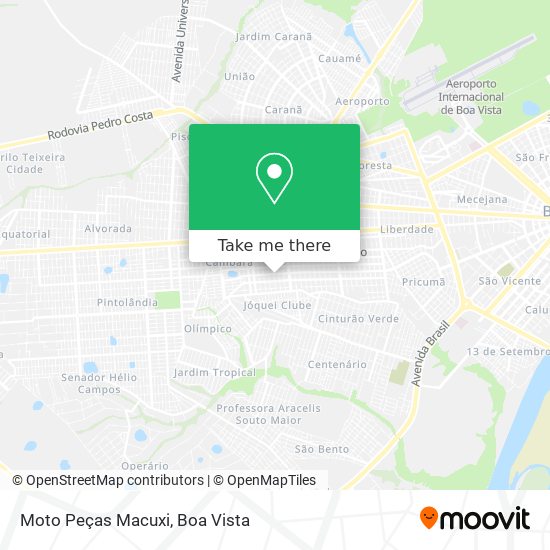 Moto Peças Macuxi map