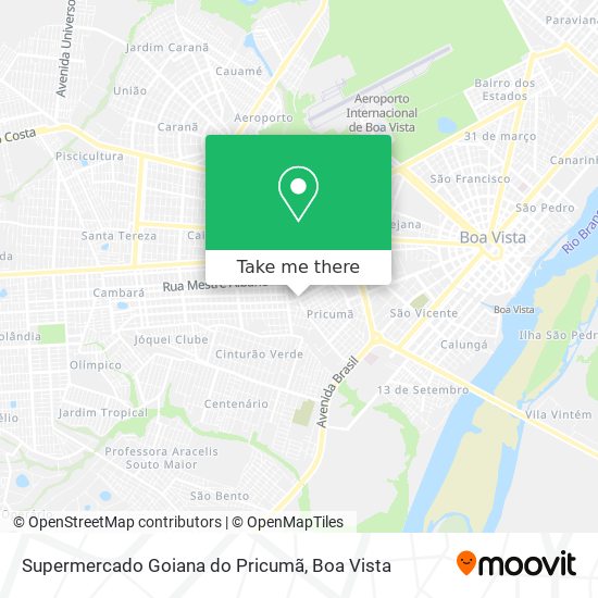 Supermercado Goiana do Pricumã map