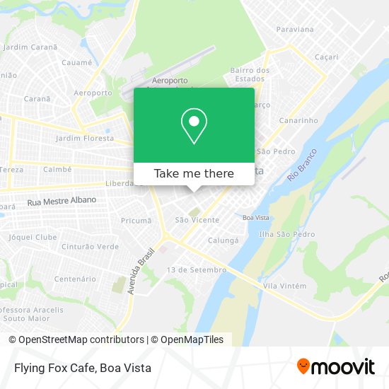 Mapa Flying Fox Cafe