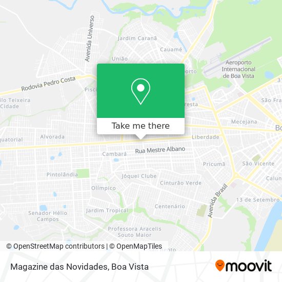 Magazine das Novidades map