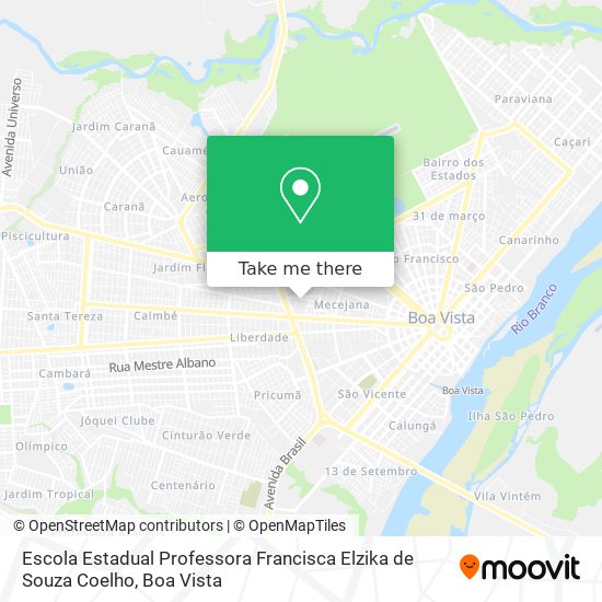 Escola Estadual Professora Francisca Elzika de Souza Coelho map