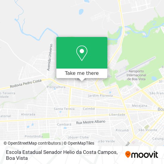 Mapa Escola Estadual Senador Helio da Costa Campos