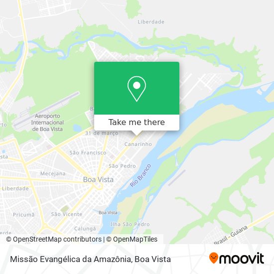 Mapa Missão Evangélica da Amazônia