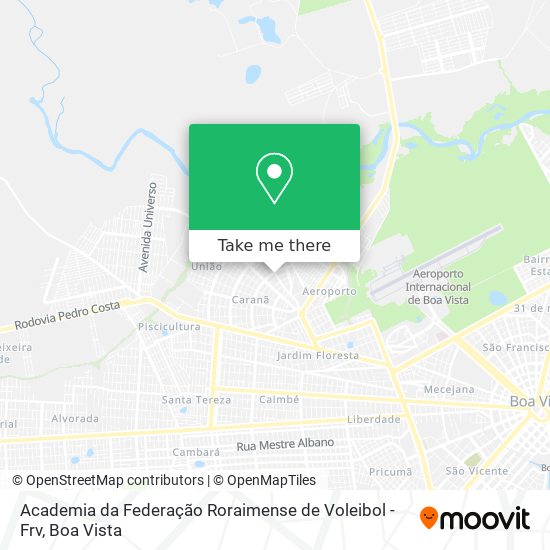 Mapa Academia da Federação Roraimense de Voleibol - Frv
