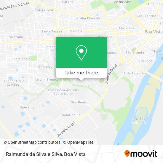 Mapa Raimunda da Silva e Silva