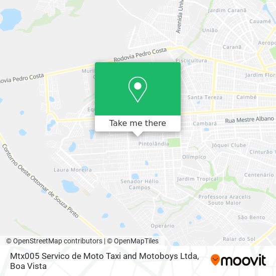 Mtx005 Servico de Moto Taxi and Motoboys Ltda map