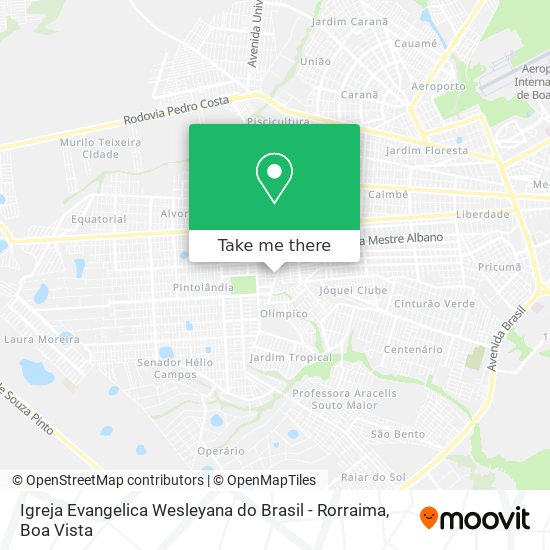 Igreja Evangelica Wesleyana do Brasil - Rorraima map