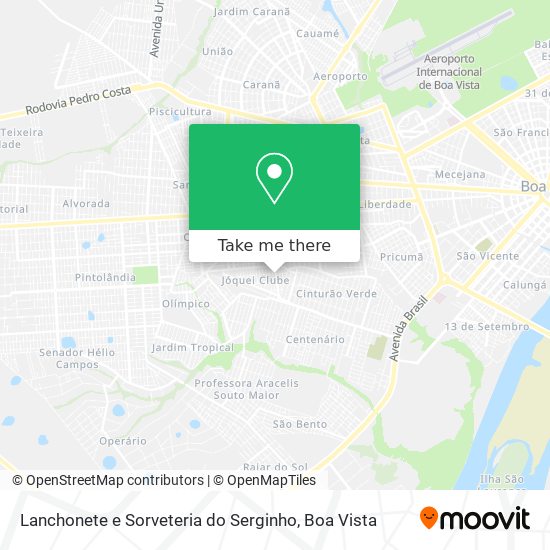 Lanchonete e Sorveteria do Serginho map