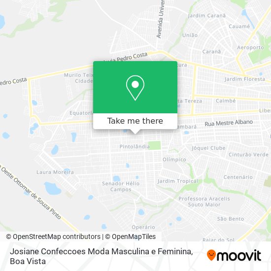 Mapa Josiane Confeccoes Moda Masculina e Feminina