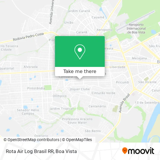 Rota Air Log Brasil RR map