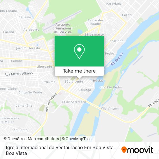 Igreja Internacional da Restauracao Em Boa Vista map