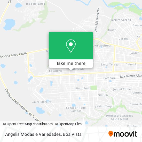 Angelis Modas e Variedades map