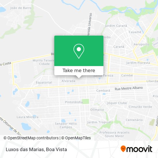 Luxos das Marias map