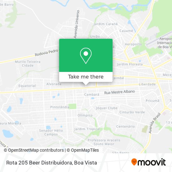 Rota 205 Beer Distribuidora map