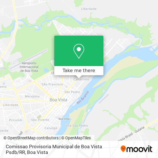 Mapa Comissao Provisoria Municipal de Boa Vista Psdb / RR