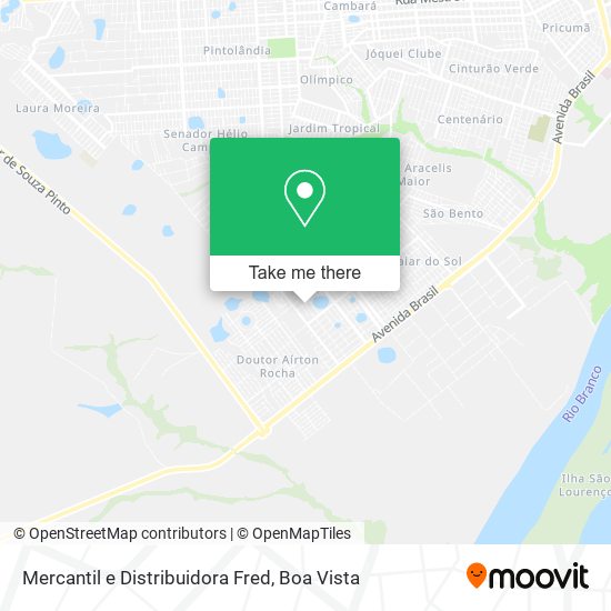 Mercantil e Distribuidora Fred map