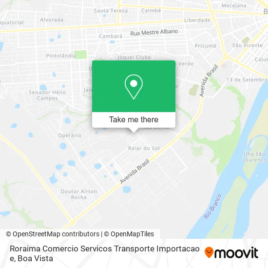 Roraima Comercio Servicos Transporte Importacao e map