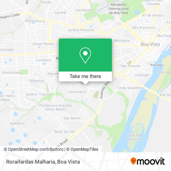 Roraifardas Malharia map