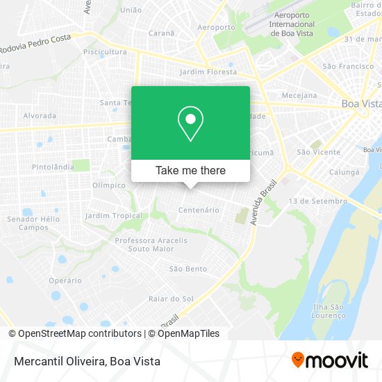 Mercantil Oliveira map