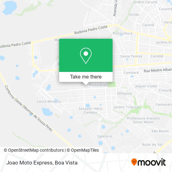 Joao Moto Express map