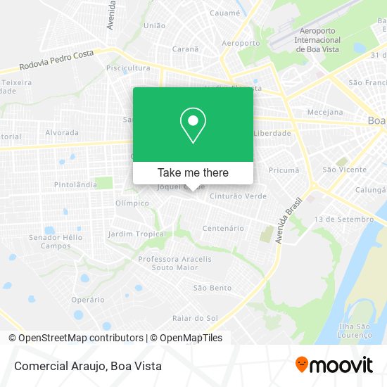 Comercial Araujo map