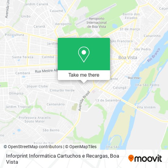Mapa Inforprint Informática Cartuchos e Recargas