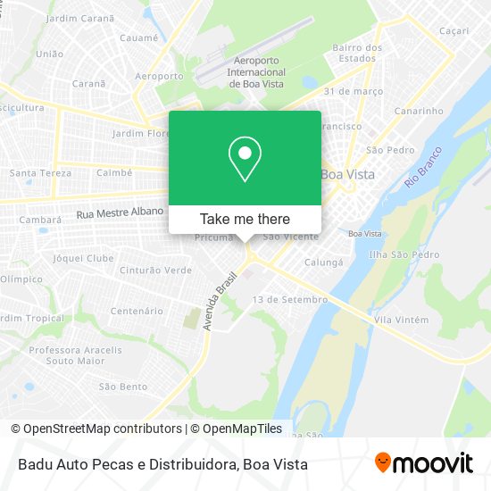 Mapa Badu Auto Pecas e Distribuidora