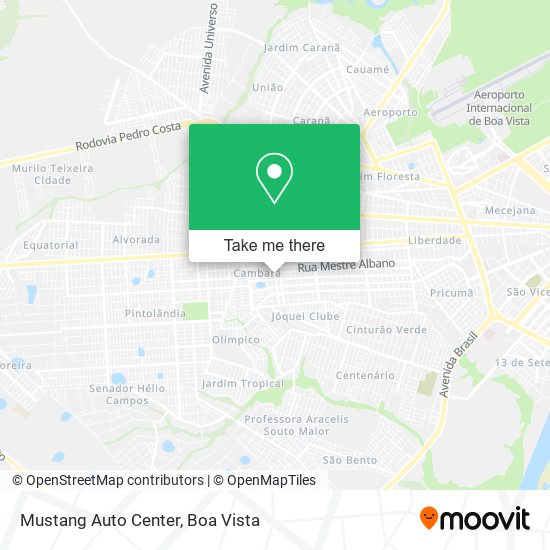 Mustang Auto Center map