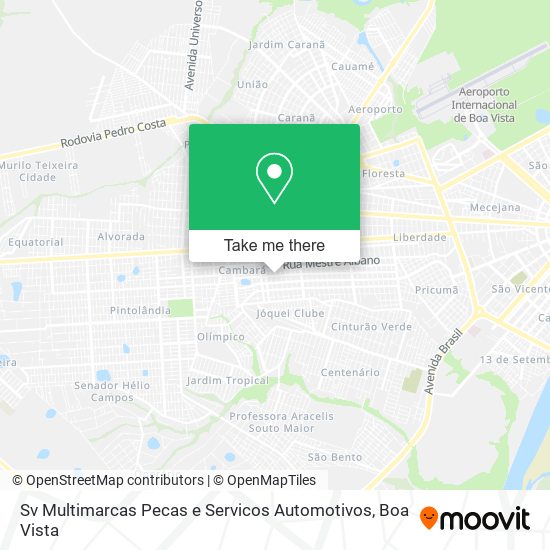 Sv Multimarcas Pecas e Servicos Automotivos map