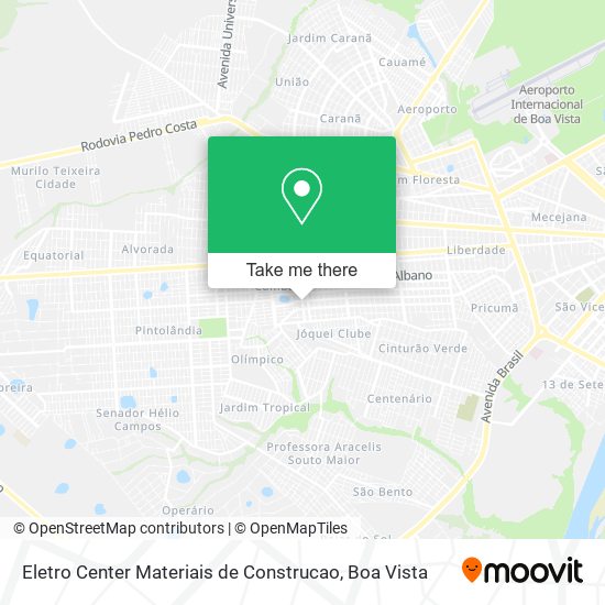 Eletro Center Materiais de Construcao map