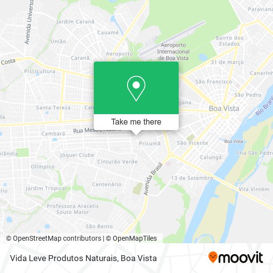 Vida Leve Produtos Naturais map