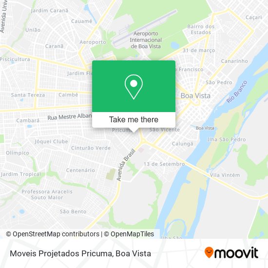 Mapa Moveis Projetados Pricuma