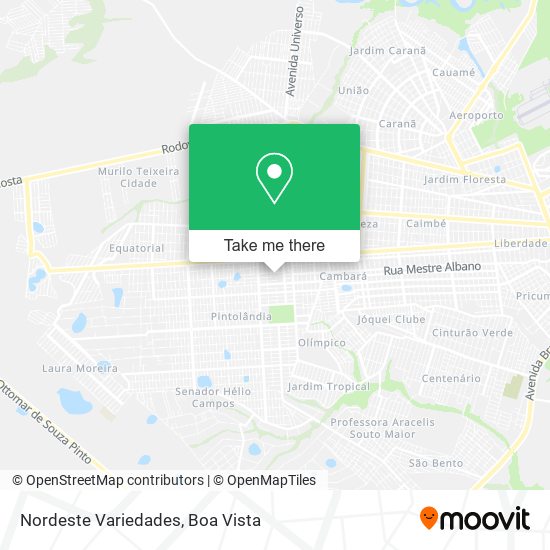 Nordeste Variedades map