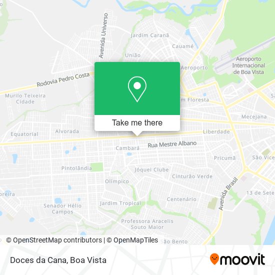 Doces da Cana map