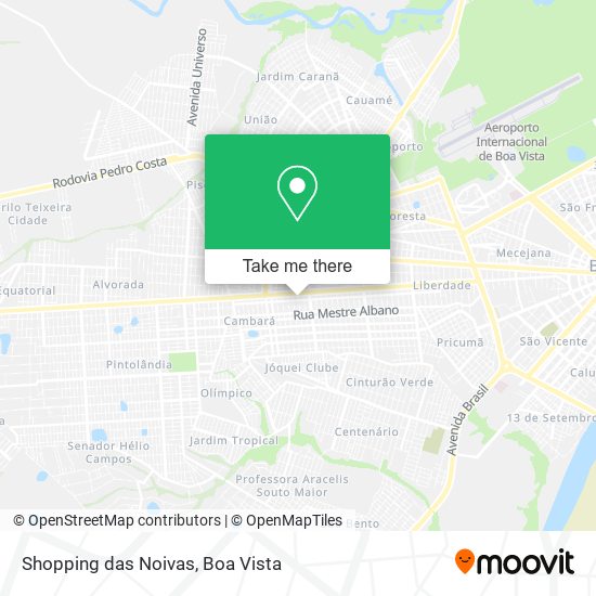 Shopping das Noivas map