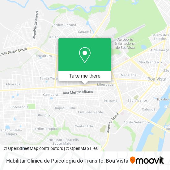Habilitar Clinica de Psicologia do Transito map