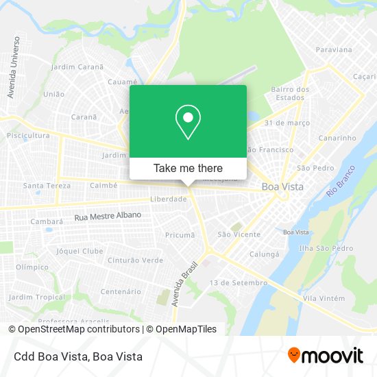 Cdd Boa Vista map