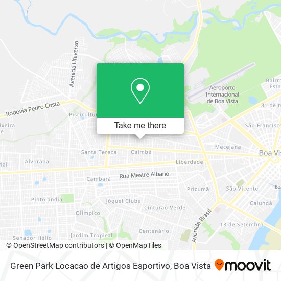 Green Park Locacao de Artigos Esportivo map