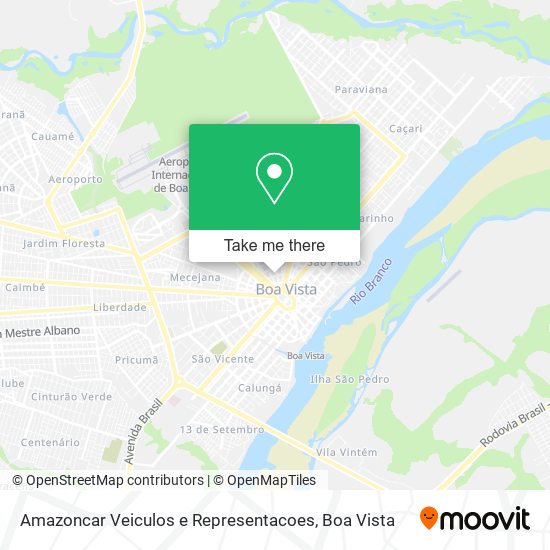 Mapa Amazoncar Veiculos e Representacoes