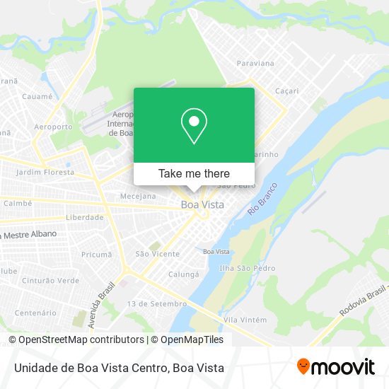 Mapa Unidade de Boa Vista Centro