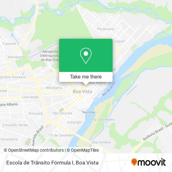 Mapa Escola de Trânsito Fórmula I