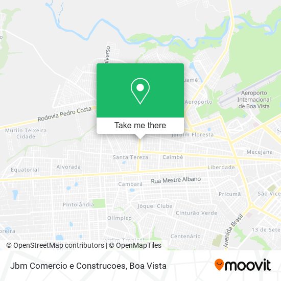 Jbm Comercio e Construcoes map