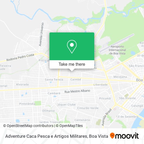 Adventure Caca Pesca e Artigos Militares map
